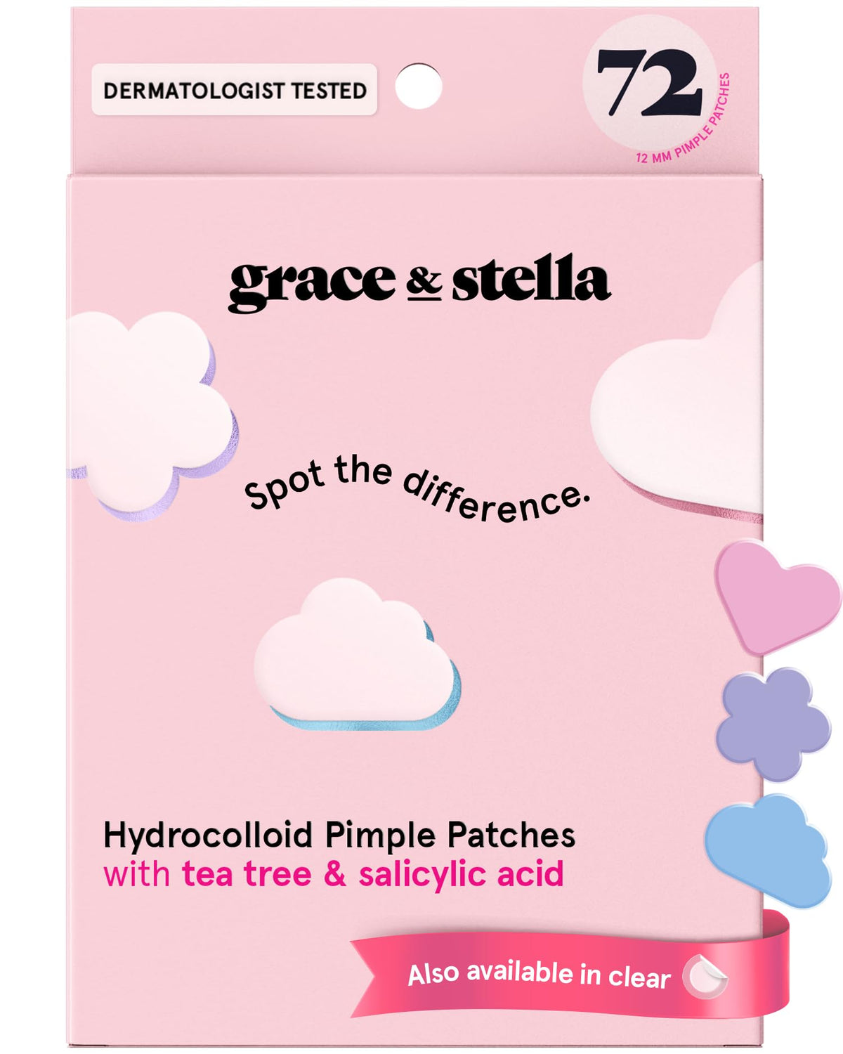 grace & stella Award Winning Pore Strip - Pimple Patches for Face