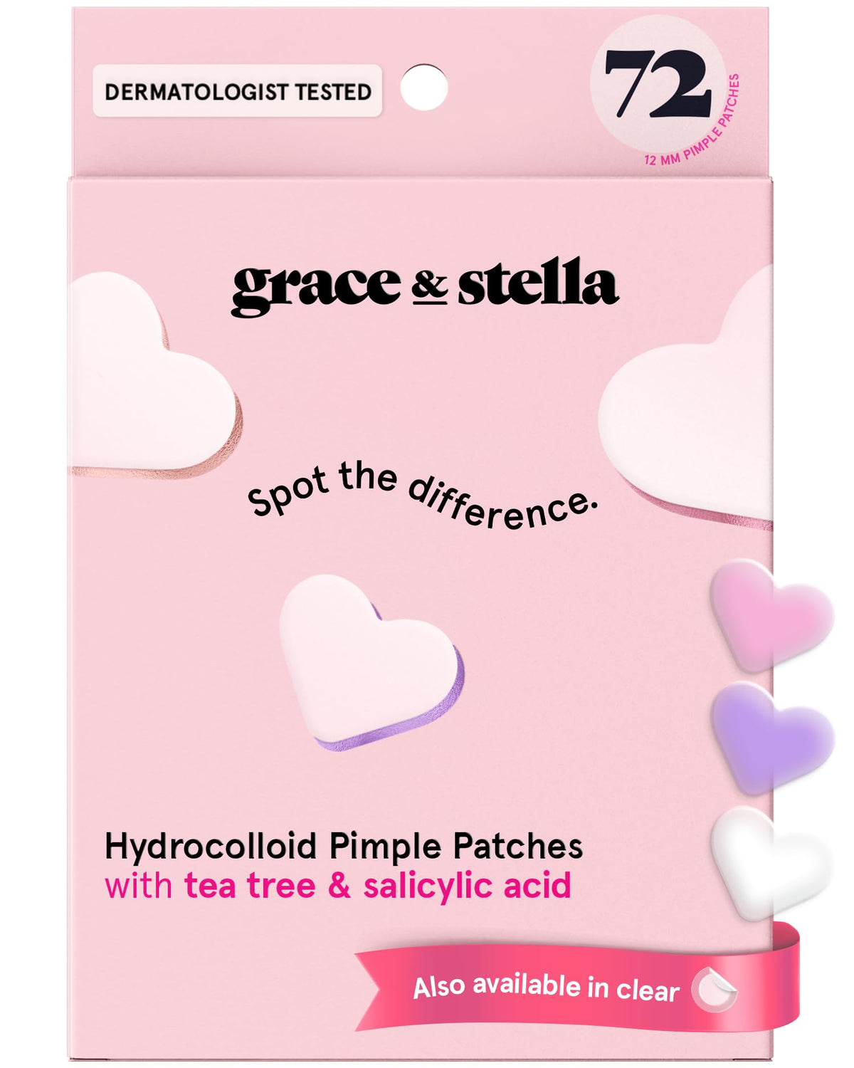 grace & stella Award Winning Pore Strip - Pimple Patches for Face
