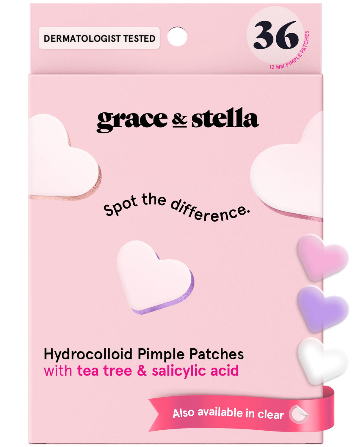 grace & stella Award Winning Pore Strip - Pimple Patches for Face