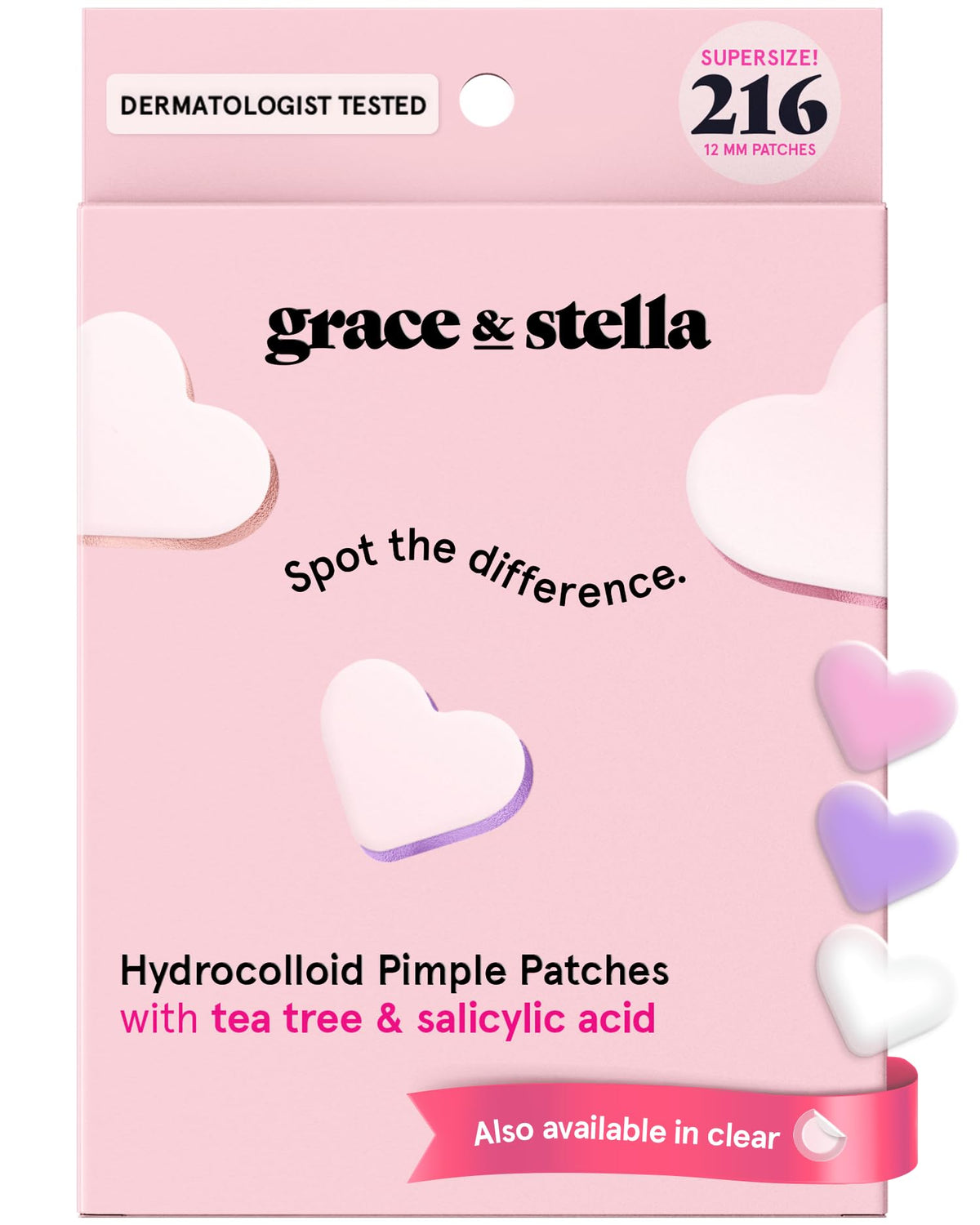 grace & stella Award Winning Pore Strip - Pimple Patches for Face