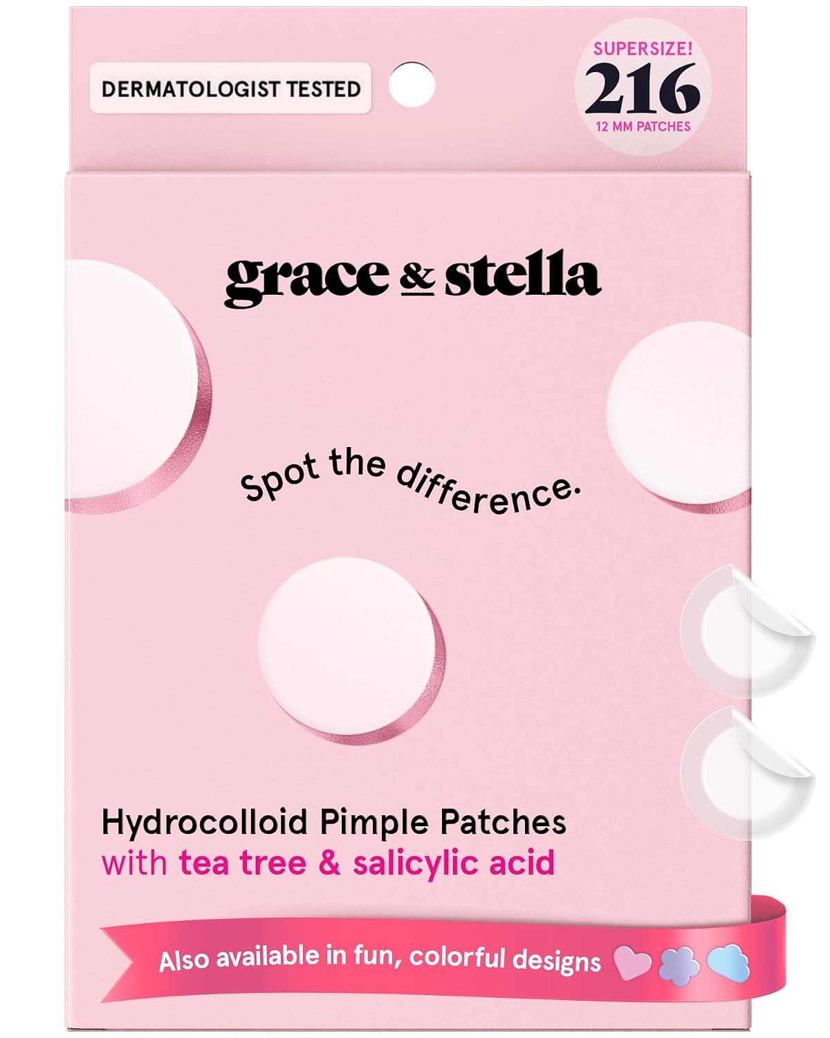grace & stella Award Winning Pore Strip - Pimple Patches for Face