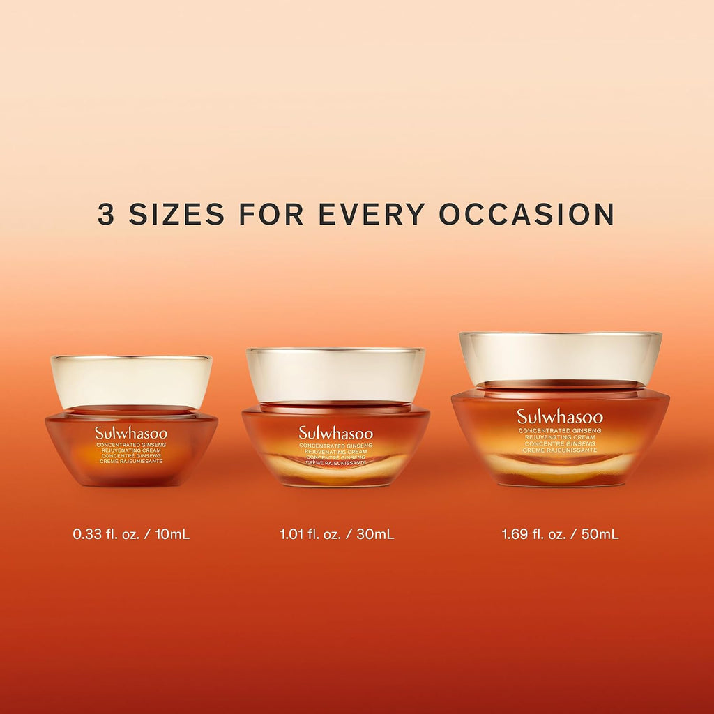 Sulwhasoo Concentrated Ginseng Rejuvenating Cream | Anti-Aging Korean Moisturizer | With Ginseng, Peptides & Squalane | Firms & Reduces Wrinkles | Hydrating Face Cream for All Skin Types
