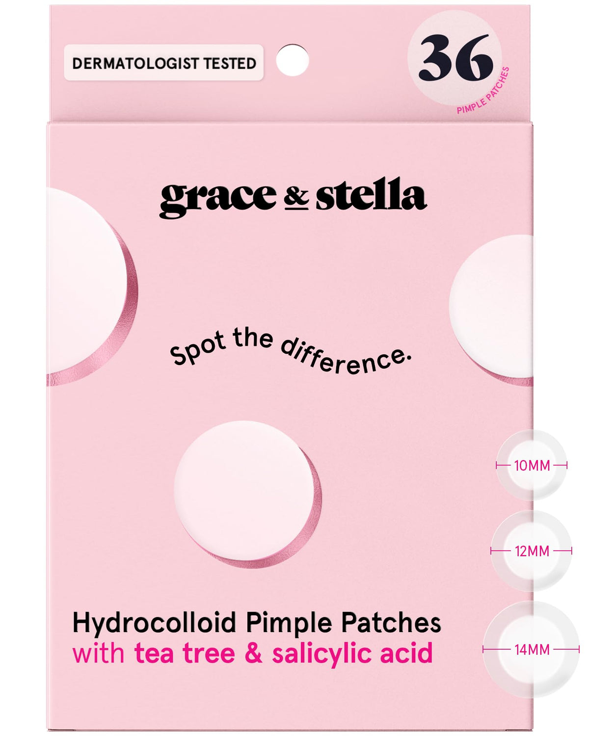 grace & stella Award Winning Pore Strip - Pimple Patches for Face