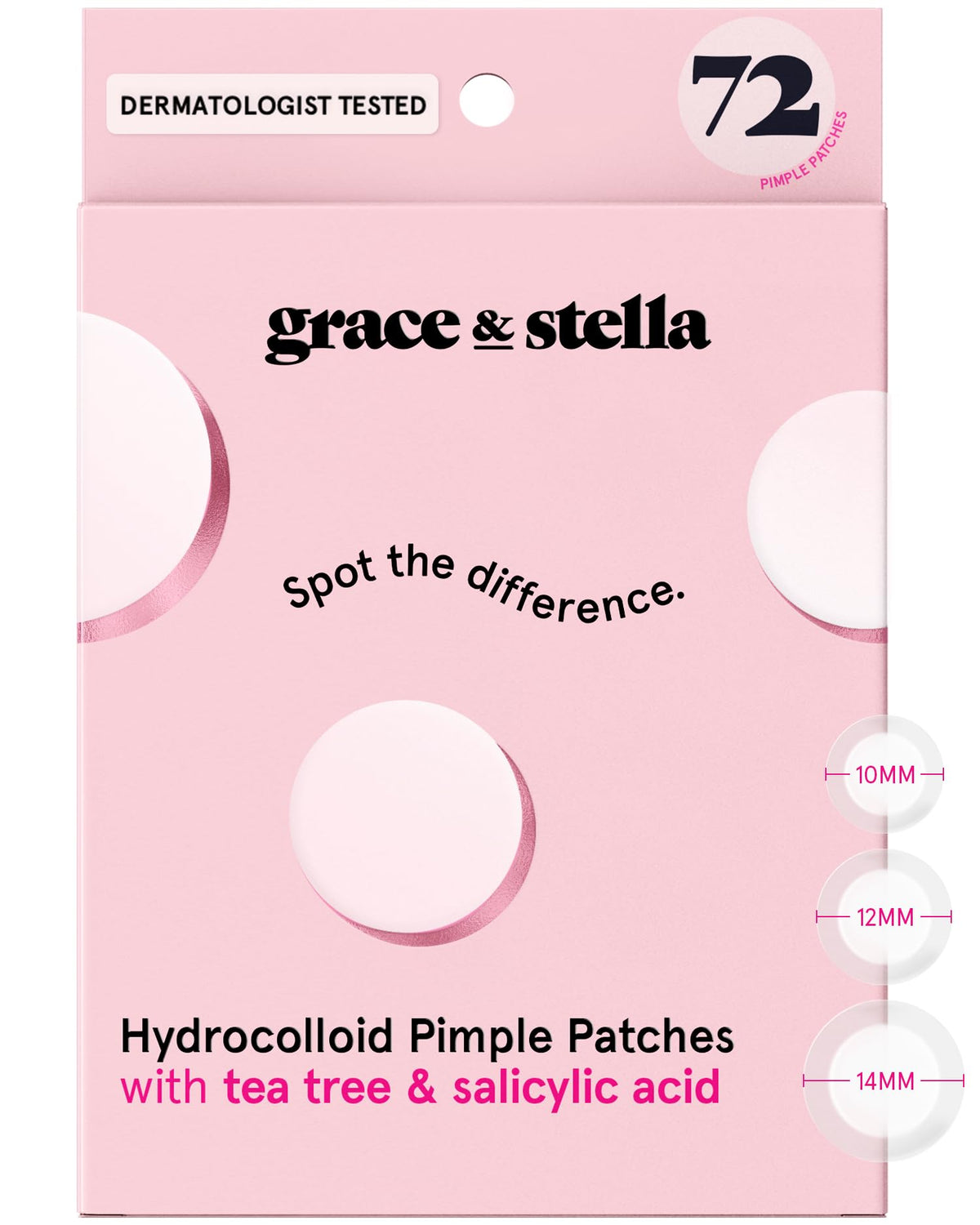 grace & stella Award Winning Pore Strip - Pimple Patches for Face