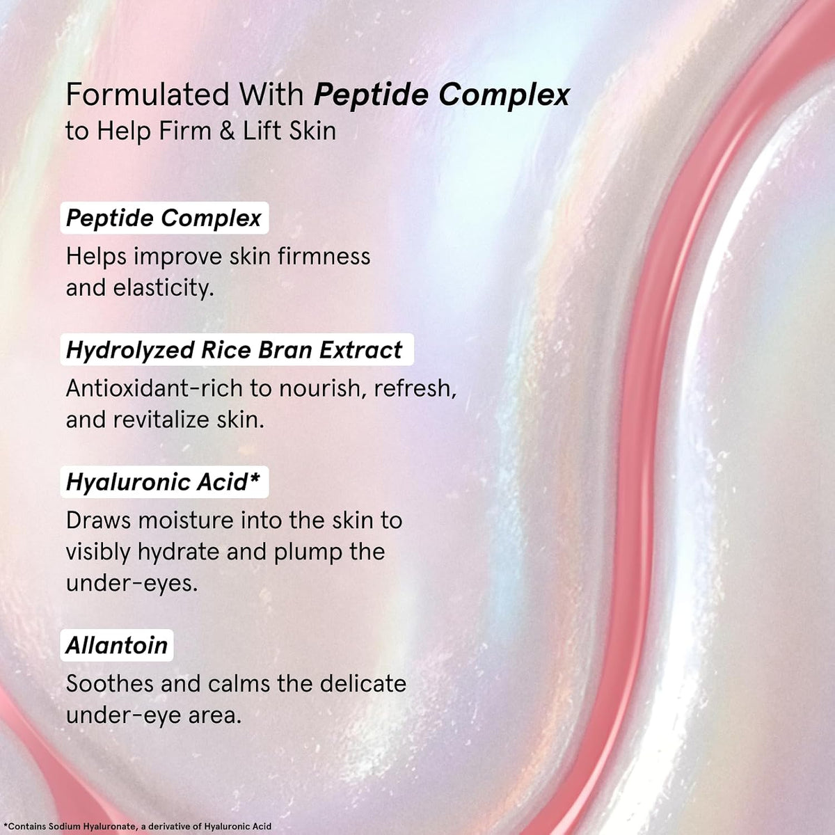 grace & stella Peptide Under Eye Patches with Niacinamide & Rice Extract