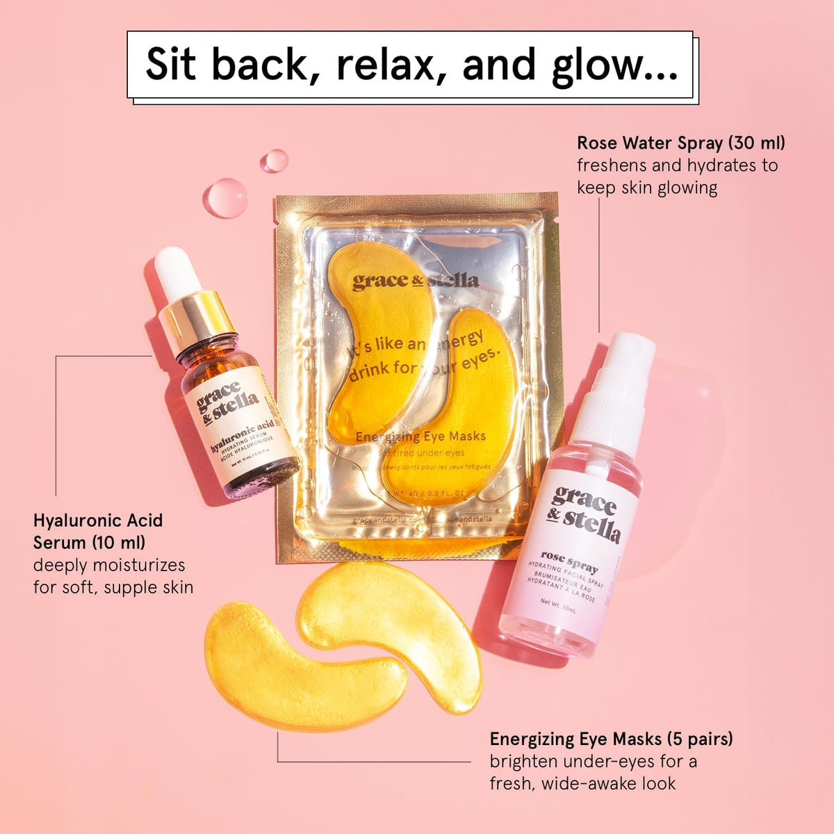grace & stella Award-Winning Skin Care Set - Gifts for Women