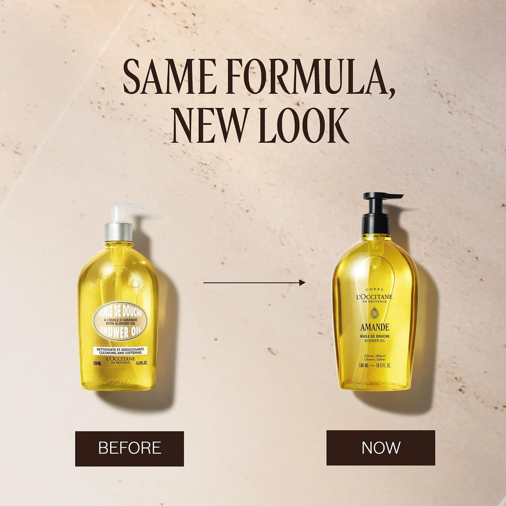L'OCCITANE Almond Shower Oil, Body Wash & Shaving Base, Vegan