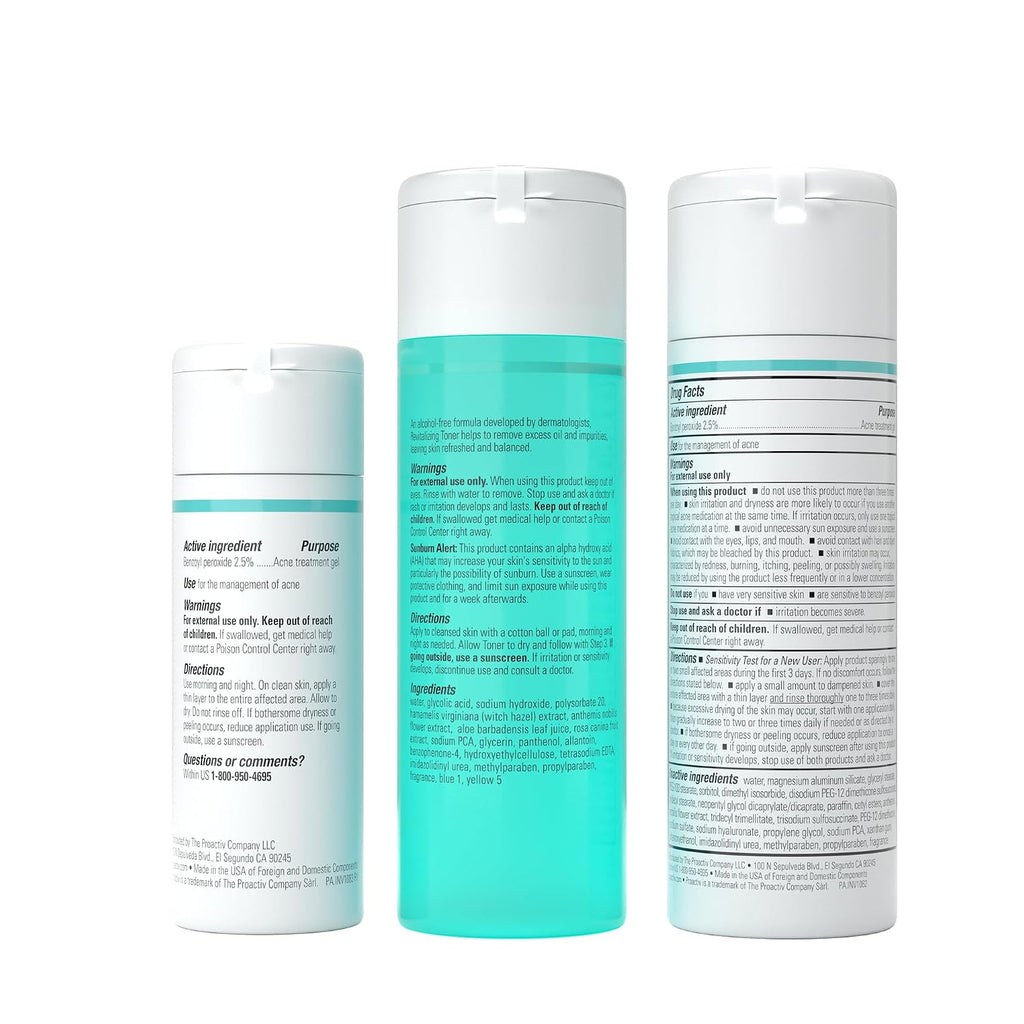 Proactiv Solution Acne Treatment Kit, Original 3-Step Face Routine, 60-Day