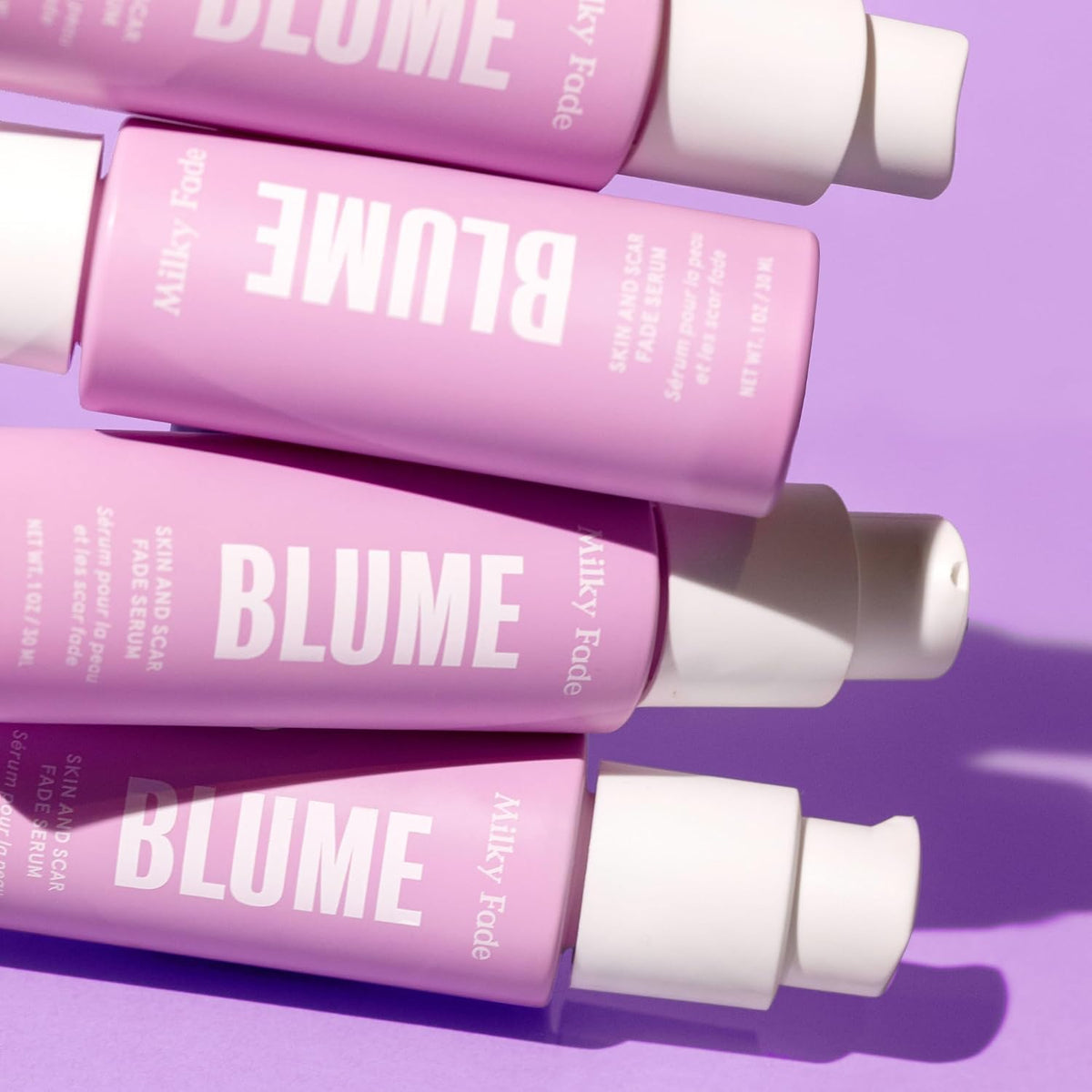 Blume Superbalm + Milky Fade Bundle - Lip Moisturizer with Shea Butter and Squalane to Heal Dry, Cracked Lips and Skin-Restoring Dark Spot Serum for Improved Texture & Brightness - 2 Count