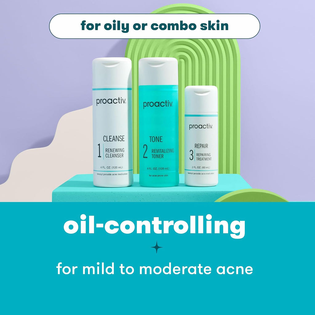 Proactiv Solution Acne Treatment Kit, Original 3-Step Face Routine, 60-Day