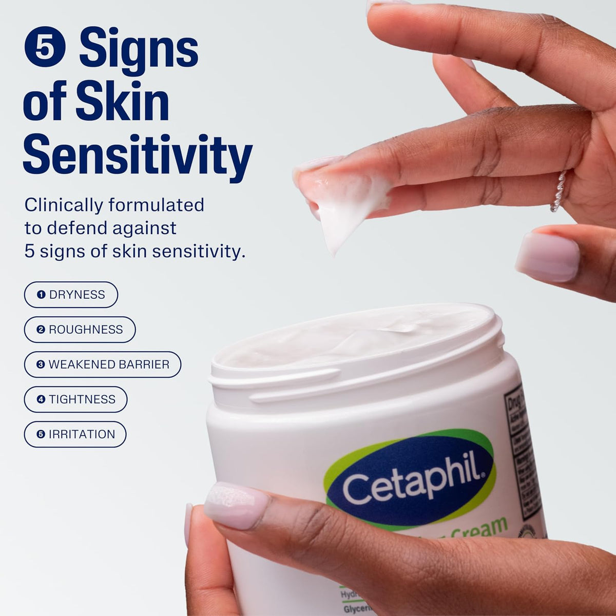 Cetaphil Moisturizing Cream, Sensitive, Dry Skin, Fragrance Free, 1oz, 12ct