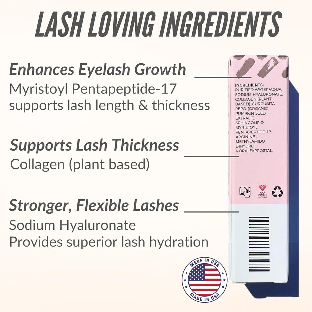 LeVaye Cosmetics Show Lash Eyelash Serum for Longer, Thicker, Gorgeous Looking Lashes, Cruelty Free Lash Serum